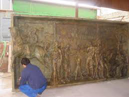 mural de bronce