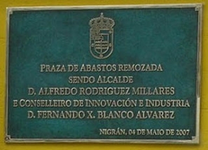 placas de bronce