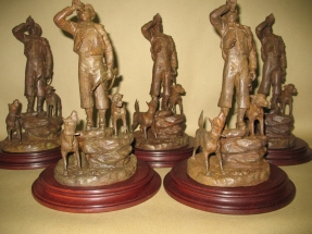 trofeos de caza en bronce